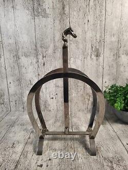 Vintage Equestrian Horse Head Silver Plated Magazine Rack Retro Holder