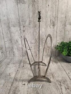 Vintage Equestrian Horse Head Silver Plated Magazine Rack Retro Holder