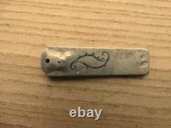 Vintage Fine Silver Belt Plate Strap End 18-19 AD Russian Empire