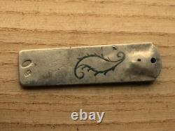 Vintage Fine Silver Belt Plate Strap End 18-19 AD Russian Empire