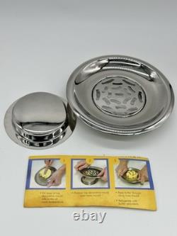 Vintage French Coquillor Depose Silver Plated Butter Curler Dish Made In France