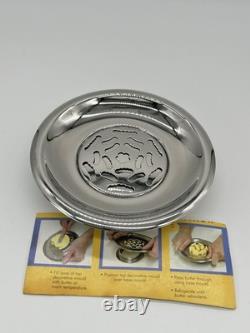 Vintage French Coquillor Depose Silver Plated Butter Curler Dish Made In France