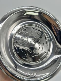 Vintage French Coquillor Depose Silver Plated Butter Curler Dish Made In France