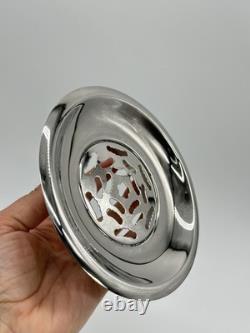 Vintage French Coquillor Depose Silver Plated Butter Curler Dish Made In France
