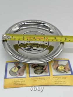 Vintage French Coquillor Depose Silver Plated Butter Curler Dish Made In France