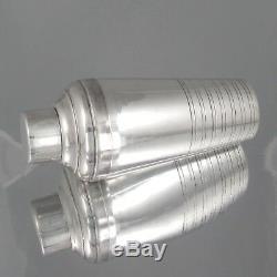 Vintage French Silver Plated Cocktail Shaker Made in France