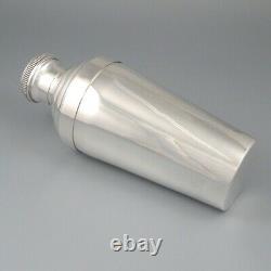 Vintage French Silver Plated Cocktail Shaker, Stamped, Paul Tosany, Paris, 1920