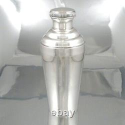 Vintage French Silver Plated Cocktail Shaker, Stamped, Paul Tosany, Paris, 1920