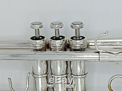 Vintage Fullerton Made Silver Plated Olds Super Star Trumpet with Original Case