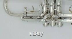 Vintage Fullerton Made Silver Plated Olds Super Star Trumpet with Original Case