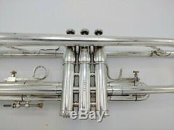 Vintage Fullerton Made Silver Plated Olds Super Star Trumpet with Original Case