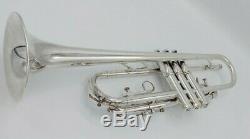 Vintage Fullerton Made Silver Plated Olds Super Star Trumpet with Original Case