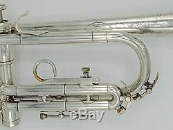 Vintage Fullerton Made Silver Plated Olds Super Star Trumpet with Original Case