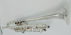 Vintage Fullerton Made Silver Plated Olds Super Star Trumpet with Original Case