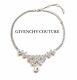 Vintage Givenchy Crystal Silver Necklace