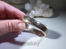 Vintage Gold Plated Solid Silver Cuff Bracelet Bangle UK Hallmark 1963 RPH Box