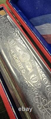 Vintage Hohner Superior Chromonica Harmonica Made in Germany Original Case