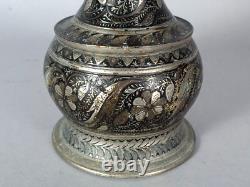 Vintage Hookah Silver Plated Bronze Kashmir India Good Condition. C028