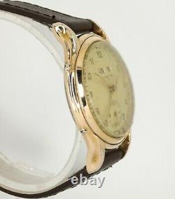 Vintage Invicta Triple Date Calendar Original Dial Gold Plated Fancy lugs