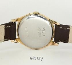 Vintage Invicta Triple Date Calendar Original Dial Gold Plated Fancy lugs