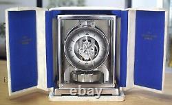 Vintage Jaeger LeCoultre Atmos Clock Shaded Black Dial Nickel Plate