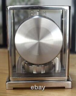 Vintage Jaeger LeCoultre Atmos Clock Shaded Black Dial Nickel Plate