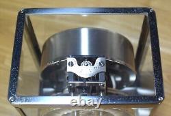 Vintage Jaeger LeCoultre Atmos Clock Shaded Black Dial Nickel Plate