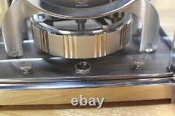 Vintage Jaeger LeCoultre Atmos Clock Shaded Black Dial Nickel Plate