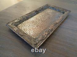 Vintage Japanese Silver Plated Smoking Set Dragon