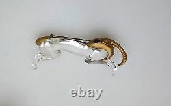Vintage Jelly Belly Antelope Gazelle Pin Lucite Rare Brooch Old Costume Jewelry