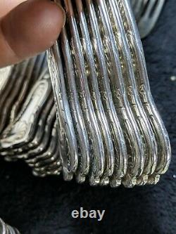 Vintage Kings Pattern Silver Plated Cutlery -8 Setting