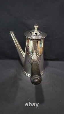 Vintage Large French Christofle Silver Plate Hotel Chocolate Pot, 11 tall