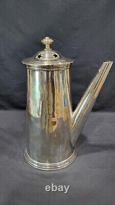 Vintage Large French Christofle Silver Plate Hotel Chocolate Pot, 11 tall