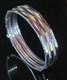 Vintage Machine Age Bracelet Tank Tracks Chrome Over Brass Pin Closure Art Deco