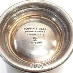 Vintage Mappin Webb Silver Plate Half Pint Tankard Mug 9.5cm Hallmarked W16518