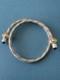 Vintage Mexico. 925 Sterling Silver & 14k Gold Plated Cable Necklace Bracelet
