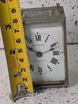 Vintage Miniature Silver Plate Carriage Clock Spares Only Williams & Co London