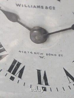 Vintage Miniature Silver Plate Carriage Clock Spares Only Williams & Co London