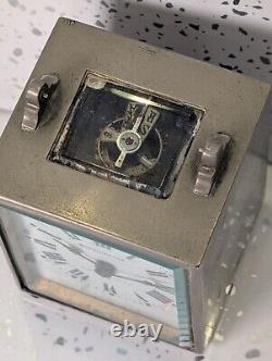 Vintage Miniature Silver Plate Carriage Clock Spares Only Williams & Co London