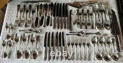 Vintage Mixed Lot Of 70 Pieces Of Sheffield Silver Plated Kings Pattern Cutlery