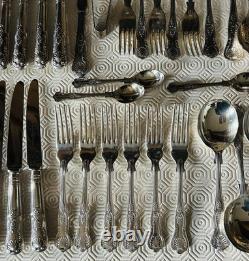 Vintage Mixed Lot Of 70 Pieces Of Sheffield Silver Plated Kings Pattern Cutlery