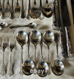 Vintage Mixed Lot Of 70 Pieces Of Sheffield Silver Plated Kings Pattern Cutlery