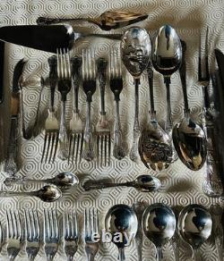 Vintage Mixed Lot Of 70 Pieces Of Sheffield Silver Plated Kings Pattern Cutlery