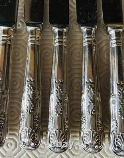 Vintage Mixed Lot Of 70 Pieces Of Sheffield Silver Plated Kings Pattern Cutlery