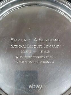Vintage Nabisco Sterling Silver. 925 Recognition Plate 1930-1963 178 Grams