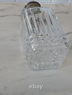 Vintage Of crystal decanters with silver-plated