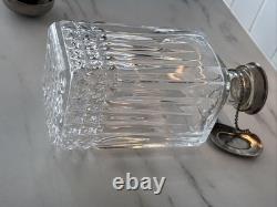 Vintage Of crystal decanters with silver-plated