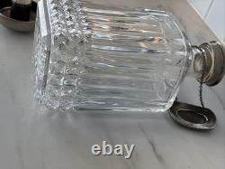 Vintage Of crystal decanters with silver-plated