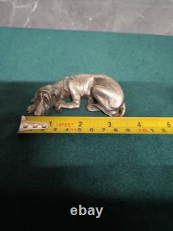 Vintage Old Antique Silver Plated decorative display Dog Breeds