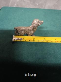Vintage Old Antique Silver Plated decorative display Dog Breeds